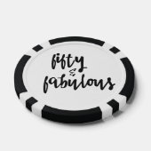Vijftig en verbazingwekkend - 50 februari verjaard poker chips (Enkel)