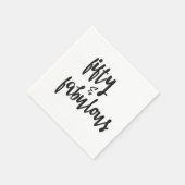 Vijftig en verbazingwekkend - 50 februari verjaard servet (Hoek)