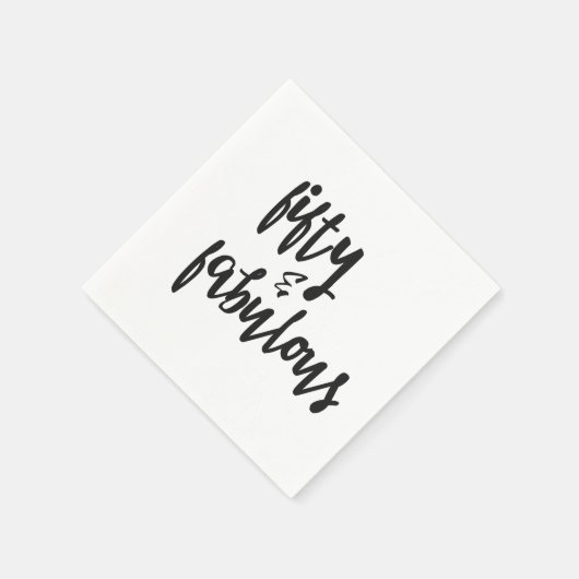 Vijftig en verbazingwekkend - 50 februari verjaard servet (Hoek)