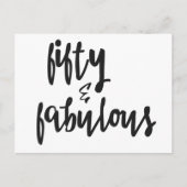 Vijftig en verbazingwekkend - 50e Briefkaart op za (Voorkant)