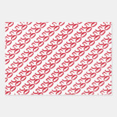 Vijftig en verbazingwekkend - Fun Red 50th Birthda Inpakpapier Vel (Voorkant 2)