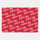 Vijftig en verbazingwekkend - Fun Red 50th Birthda Inpakpapier Vel (Voorkant)