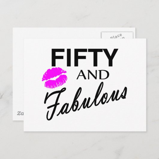 Vijftig en verbluffend briefkaart (Voorkant / Achterkant)