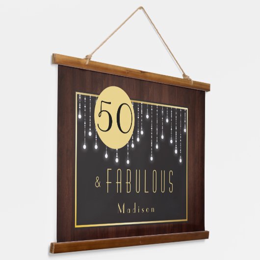 Vijftig en verbluffend: De Lichten van het koord v Hangend Wandkleed (Gebogen)