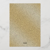 Vijftig en verbluffend | Elegant Gold 50th Birthda Folie Uitnodiging (Achterkant)