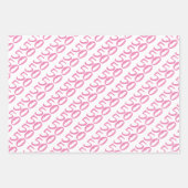 Vijftig en verbluffend - Fun Hot Pink 50e verjaard Inpakpapier Vel (Voorkant 2)