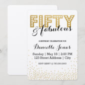 Vijftig en verbluffend kaart (Voorkant / Achterkant)