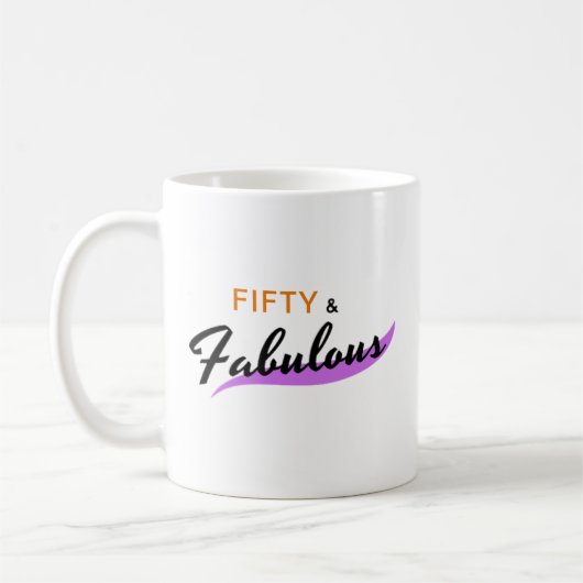 Vijftig en verbluffend Mok (Links)