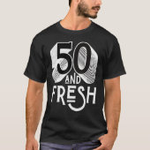 Vijftig en vers mam pap 50th Birthday Funny Party T-shirt (Voorkant)
