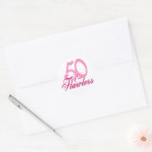 Vijftig en vlekkeloos ronde sticker (Envelop)