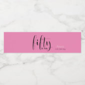 Vijftig & Fab, 50ste verjaardag Waterfles Etiket (Enkel label)