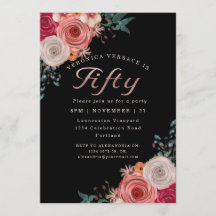 Vijftig fabelachtig koraal roos verjaardagsfeest