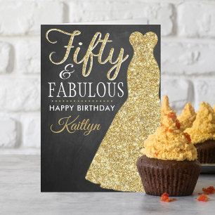 Vijftig & Fabulous 50e Verjaardag Kaart