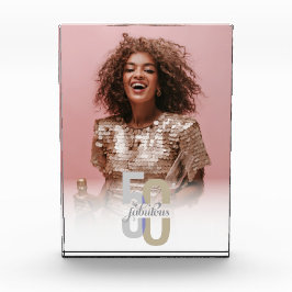 Vijftig & Fabulous 50ste verjaardag Elegant Modern Fotoblokken