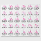 Vijftig & Fabulous 50ste Verjaardag met Aangepaste Cadeaupapier (Vlak)