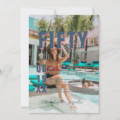 Vijftig & Fabulous | 50ste verjaardagsfeestje Kaart (Voorkant)