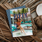 Vijftig & Fabulous | 50ste verjaardagsfeestje Kaart