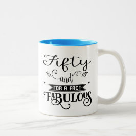 Vijftig Fabulous 50th Birthday Gift Mok