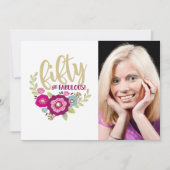 Vijftig Fabulous 50th Verjaardag Kaart (Voorkant)