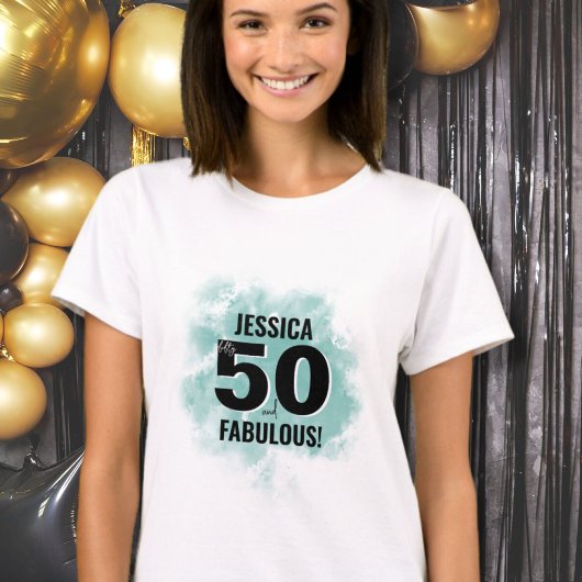 Vijftig Fabulous 50th Verjaardag T-shirt