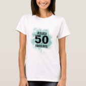 Vijftig Fabulous 50th Verjaardag T-shirt (Voorkant)