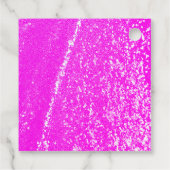 Vijftig & Fabulous Girly Sparkly Hot Roze Schoen T Bedankjes Labels (Achterkant)