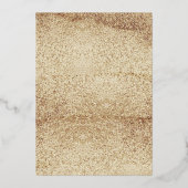 Vijftig & Fabulous Gouden Folie Jurk 50ste Verjaar Folie Uitnodiging (Achterkant)