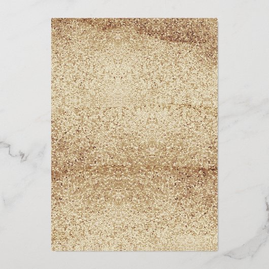 Vijftig & Fabulous Gouden Folie Jurk 50ste Verjaar Folie Uitnodiging (Achterkant)