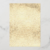 Vijftig & Fabulous Gouden Jurk 50e Verjaardagsfees Folie Uitnodiging (Achterkant)