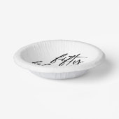 Vijftig & Fabulous Minimaal 50ste Verjaardagsfeest Papieren Kommen (Gebogen)