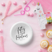 Vijftig & Fabulous Minimaal 50ste Verjaardagsfeest Papieren Kommen (Feest)