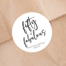 Vijftig & Fabulous Minimaal 50ste Verjaardagsfeest