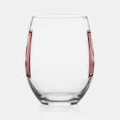 Vijftig & Fabulous Roze Goud Schrift 50ste Verjaar Wijnglas Zonder Voet (Rechts)