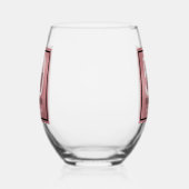 Vijftig & Fabulous Roze Goud Schrift 50ste Verjaar Wijnglas Zonder Voet (Links)