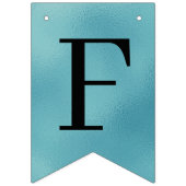 Vijftig & Fabulous Teal Script 50ste verjaardag fo Vlaggetjes (Tweede vlag)