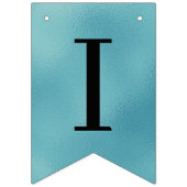 Vijftig & Fabulous Teal Script 50ste verjaardag fo Vlaggetjes (Derde vlag)