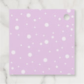 Vijftig & Fabulous Tekst Sparkly Heet Roze Schoen  Bedankjes Labels (Achterkant)