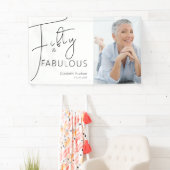 Vijftig & Fantastisch Script Foto 50ste verpartij Spandoek (Insitu)