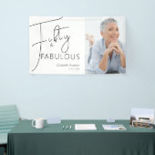 Vijftig & Fantastisch Script Foto 50ste verpartij Spandoek (Beurs)