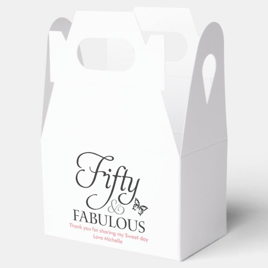 Vijftig & fantastische Favor Verjaardagsdoos Bedankdoosjes (Geopend)