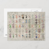 Vijftig fietsen briefkaart (Voorkant / Achterkant)