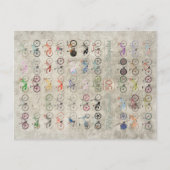 Vijftig fietsen briefkaart (Voorkant)