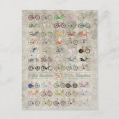 Vijftig fietsen briefkaart (Voorkant)