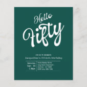 Vijftig Groen Witte Begroting 50e verjaardag Uitno Flyer (Voorkant)
