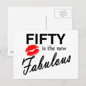 Vijftig is de nieuwe smakelijke briefkaart (Voorkant / Achterkant)