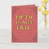 Vijftig is niet oud kaart (Gele Bloem)