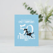 Vijftig jaar en verbluffend modern Cocktails blauw Briefkaart (Staand voorkant)