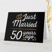 Vijftig Jaar Getrouwd II Kaart (Gele Bloem)