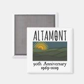 Vijftig jaar gratis concert Altamont Speedway Free Magneet (Voorkant / Achterkant)