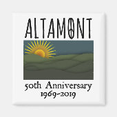 Vijftig jaar gratis concert Altamont Speedway Free Magneet (Voorkant)